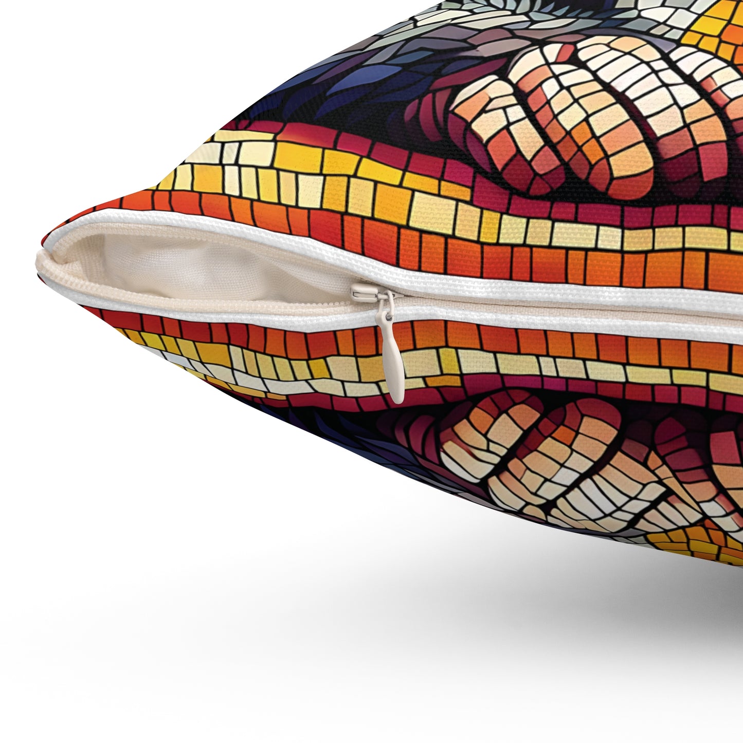 Mosaic Art Monkey Graduation Pillow