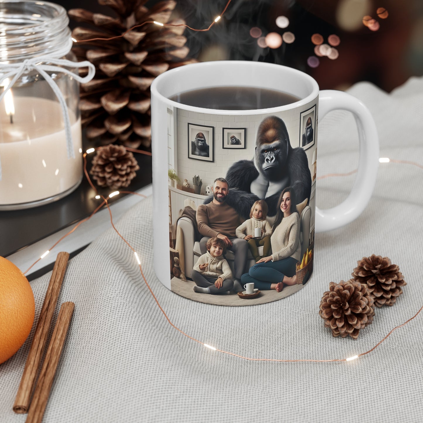 Gorilla Cozy Family Moment 11oz Mug