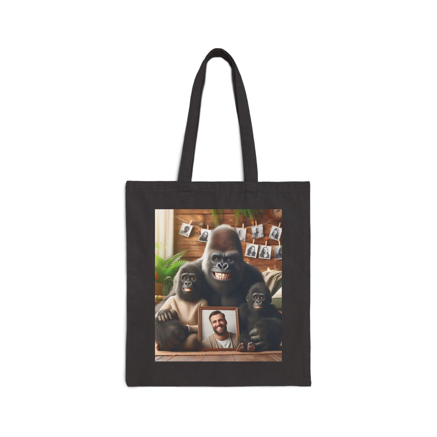 Carry the love of family with you wherever you go with our "Gorilla Family" Canvas Tote Bag, and enjoy a blend of style, functionality, and heartwarming design! Perfect for animal lovers and those who cherish family moments that keep us together. BUY NOW! (SK Superb)