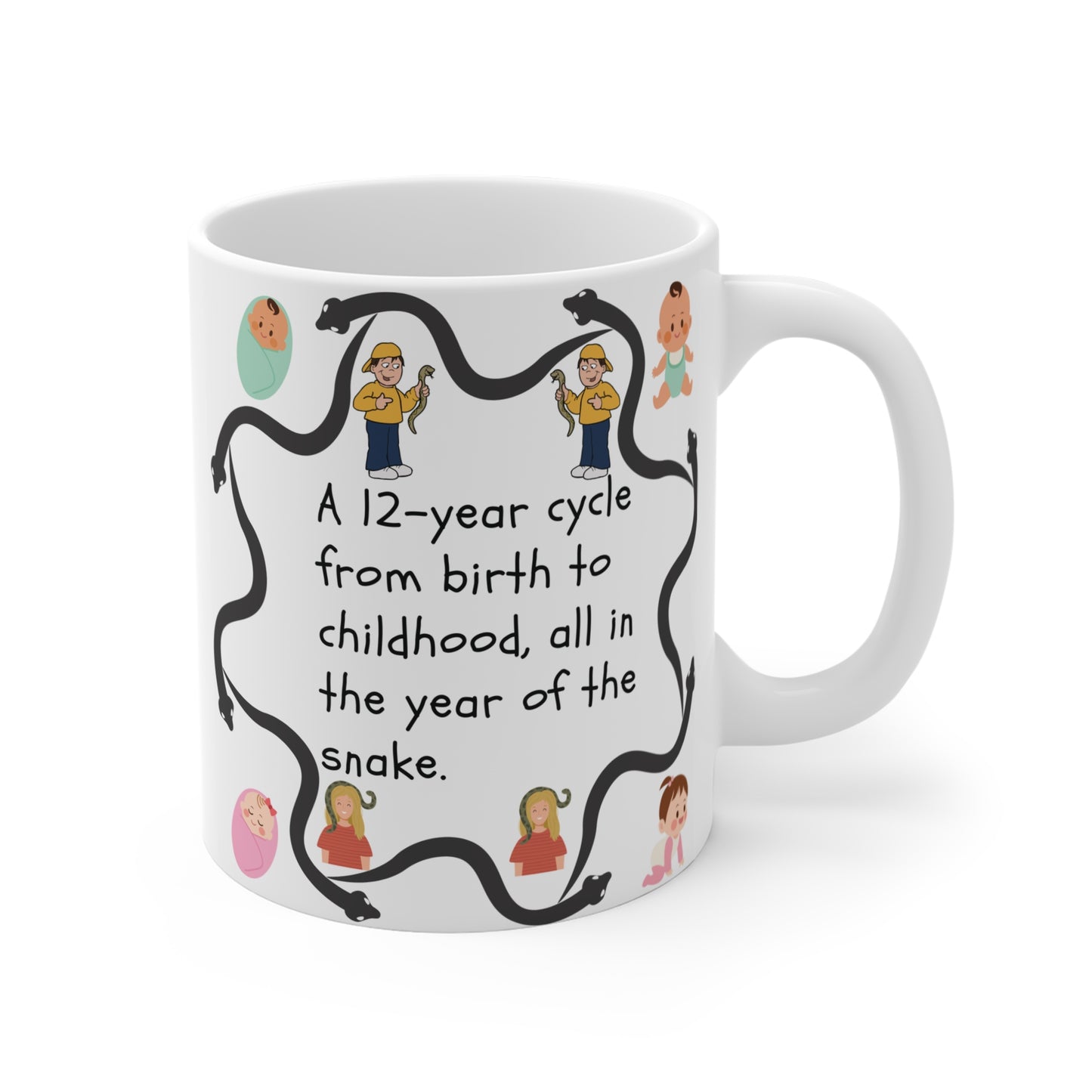 Year of the Snake 11oz Mug - Chinese Zodiac Astrology Gift