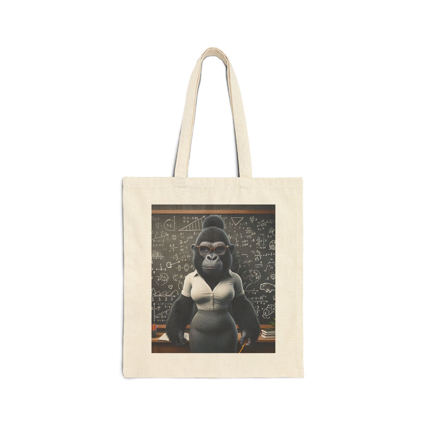 Unleash your inner educator with our fun and functional "Funny Gorilla Teacher" Canvas Tote Bag! Perfect for teachers, students, and anyone who loves humor in their accessories. Ideal gift for educators. Great for school, work, shopping, or casual outings. BUY NOW! (SK Superb)