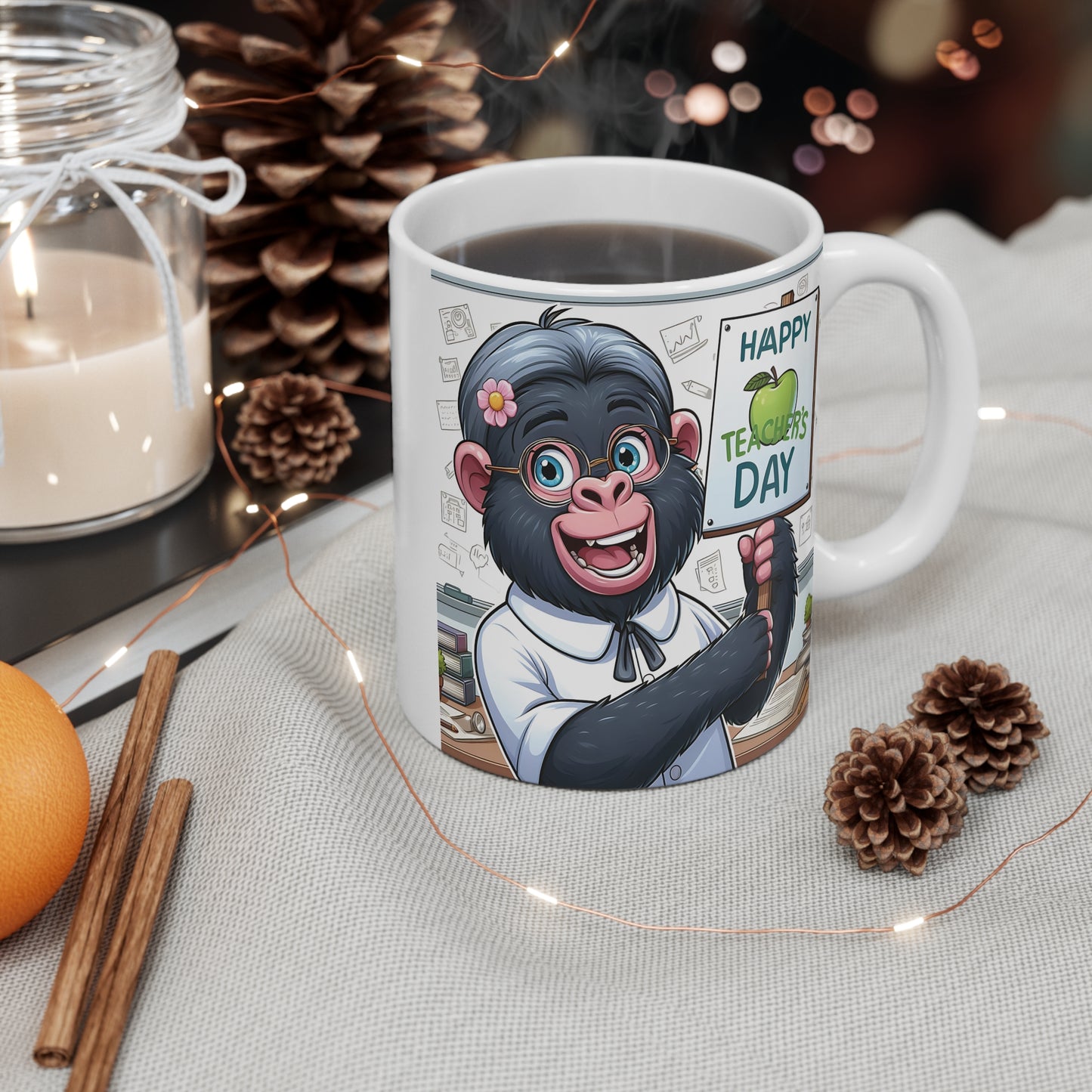 Gorilla Student Teacher Gift 11oz Mug