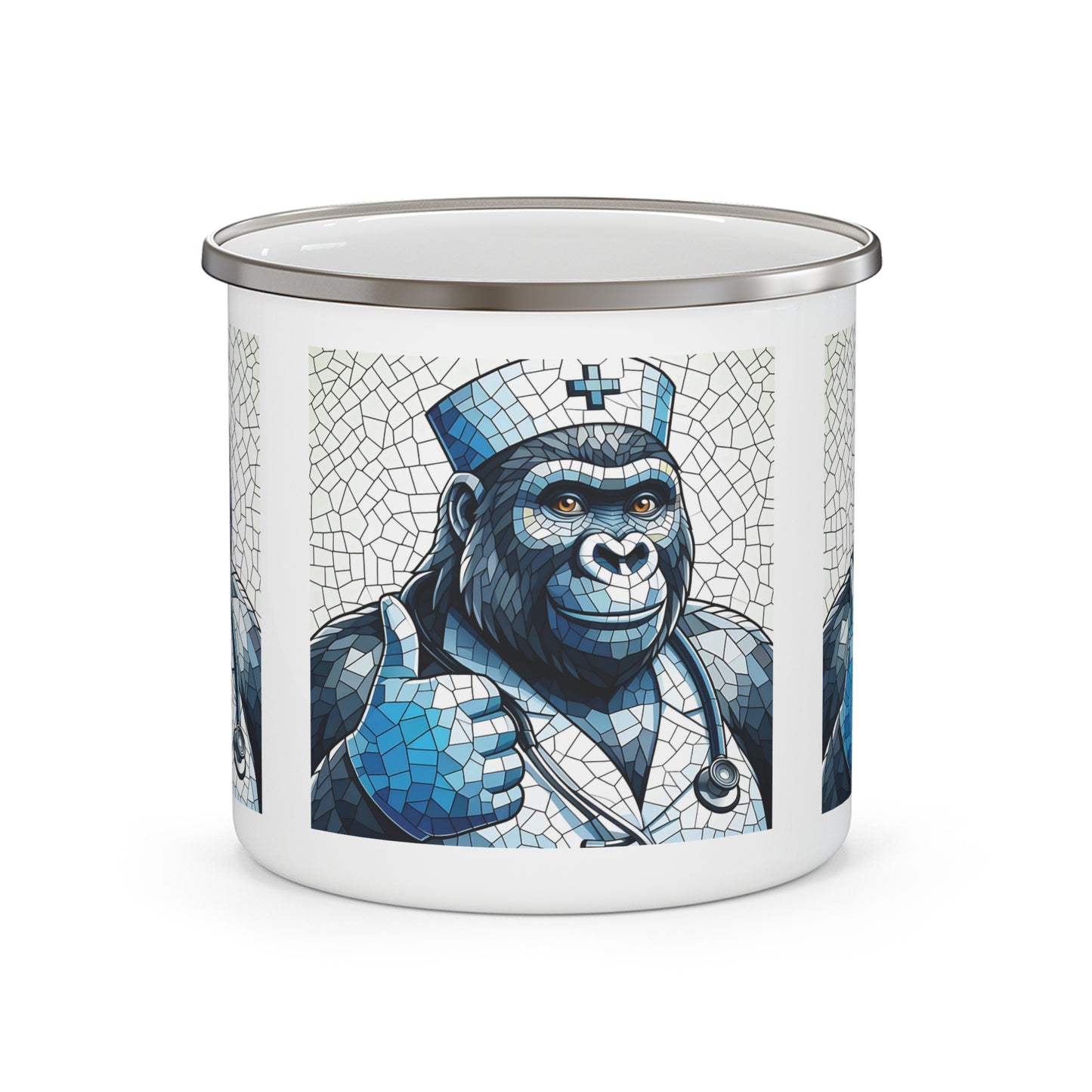 12oz Enamel Camping Mug