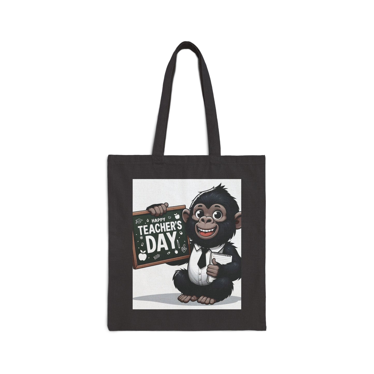 Monkey Design Teacher's Day Gift Canvas Tote Bag