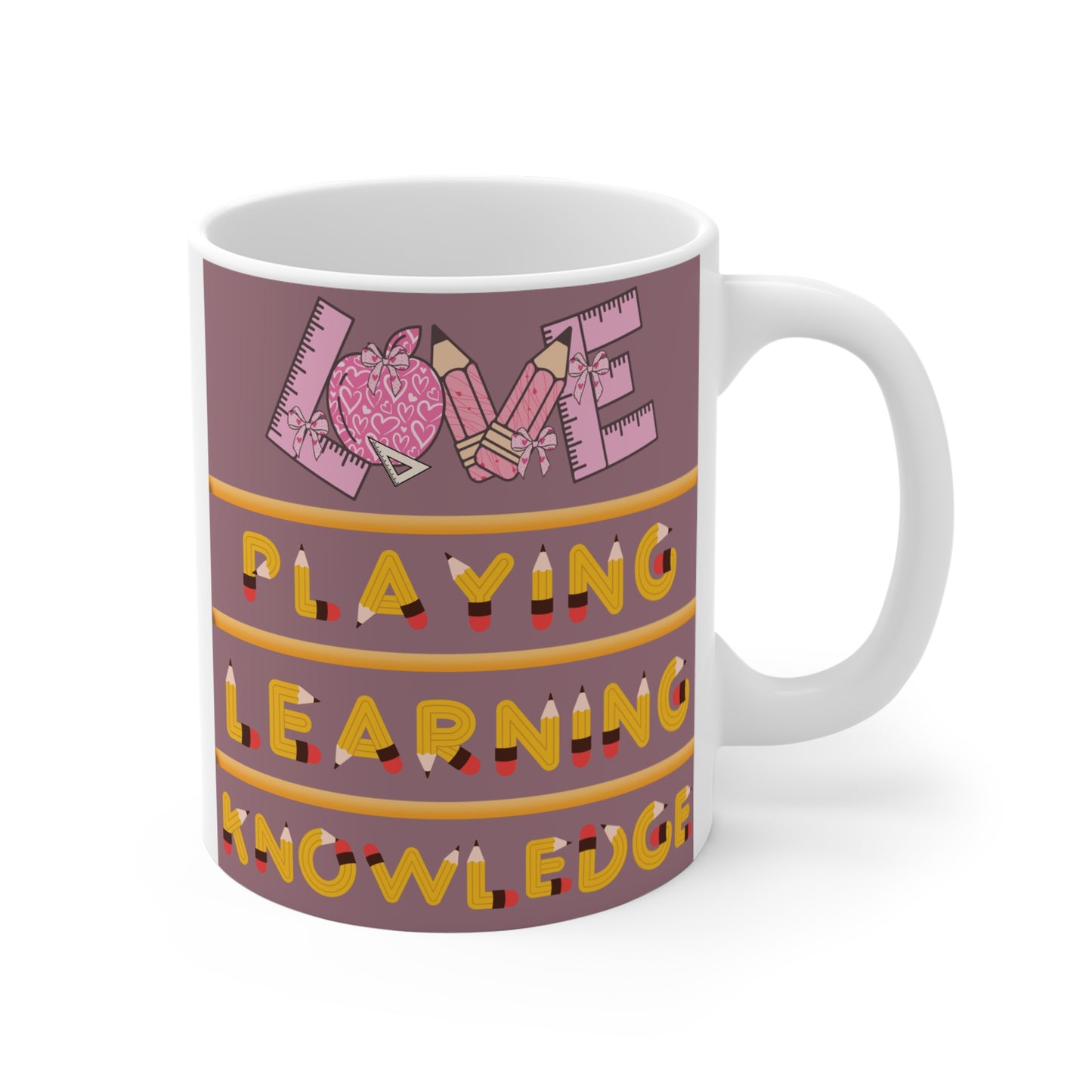 School-Themed 11oz Mug - Educational Gift/Teachers/Students