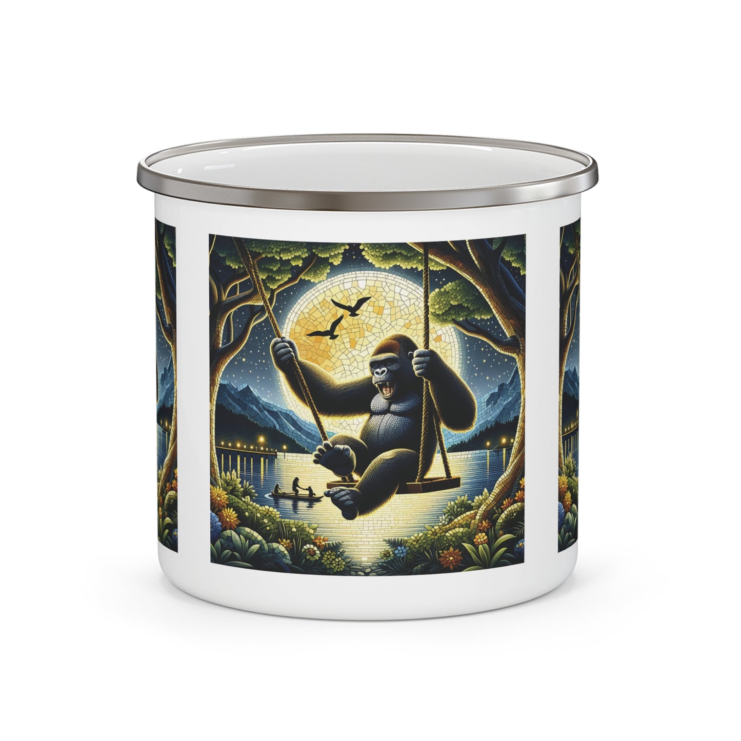 12oz Enamel Camping Mug