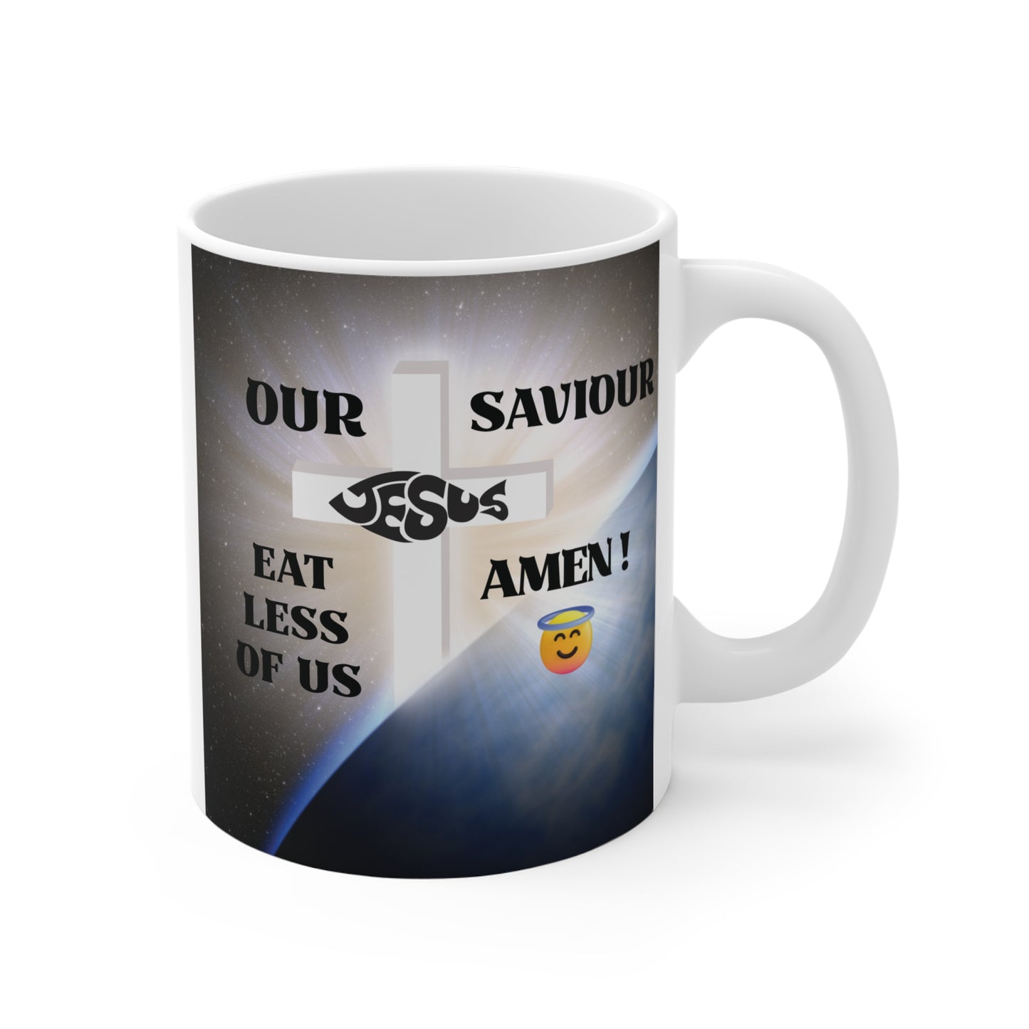 Christian Motivational Mug with God Message "Our Saviour"