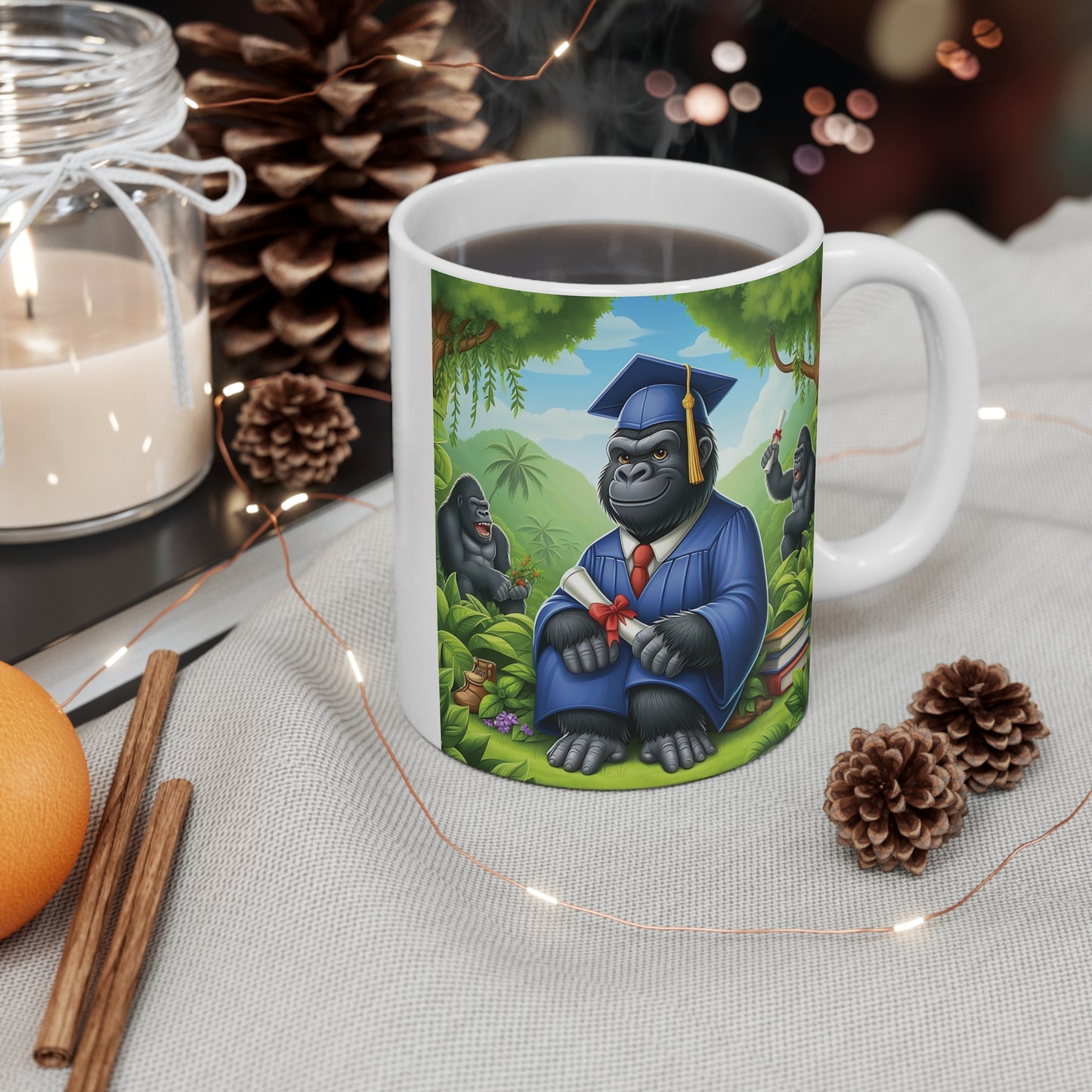 Gorilla Graduation Success 11oz Mug - Success Gift