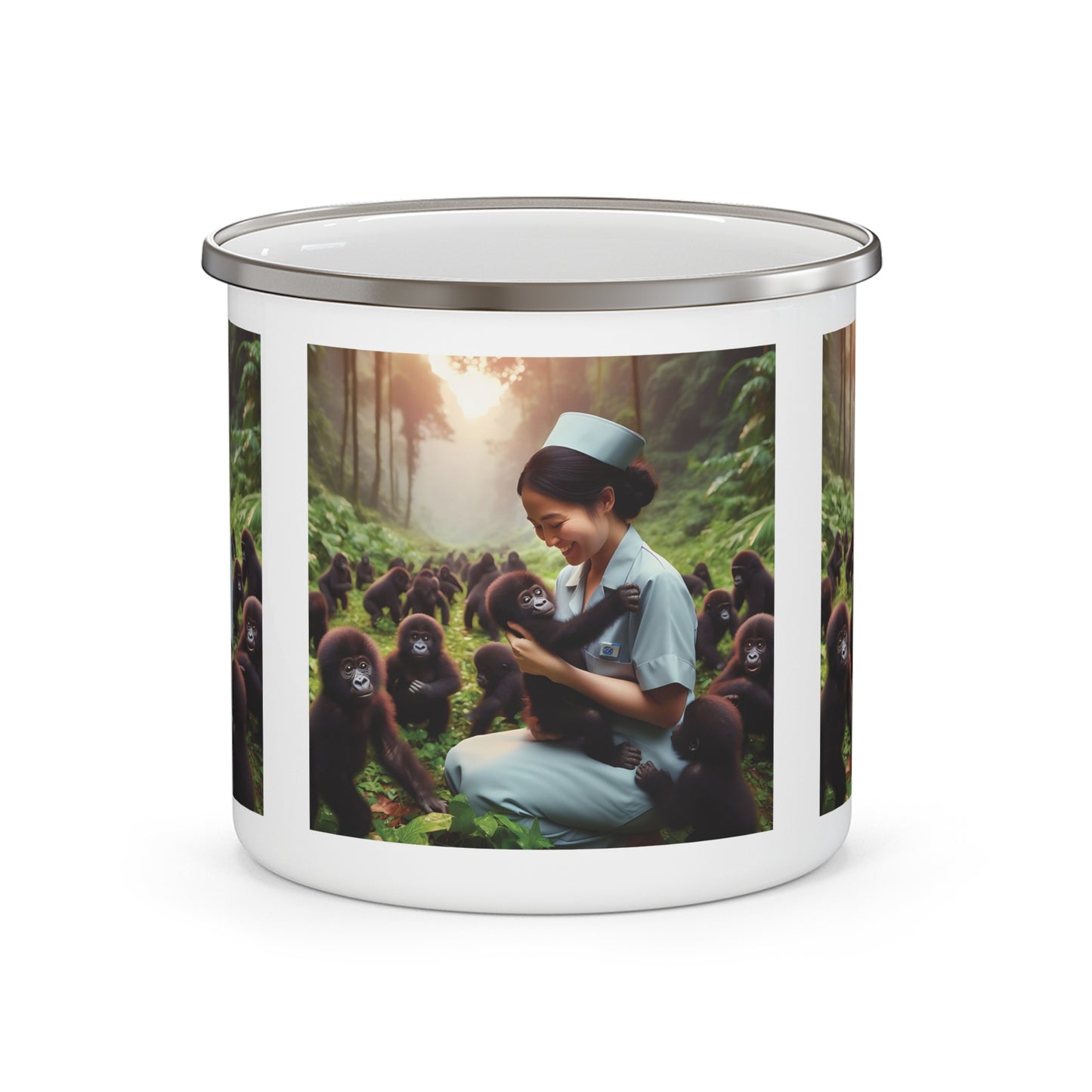 12oz Enamel Camping Mug