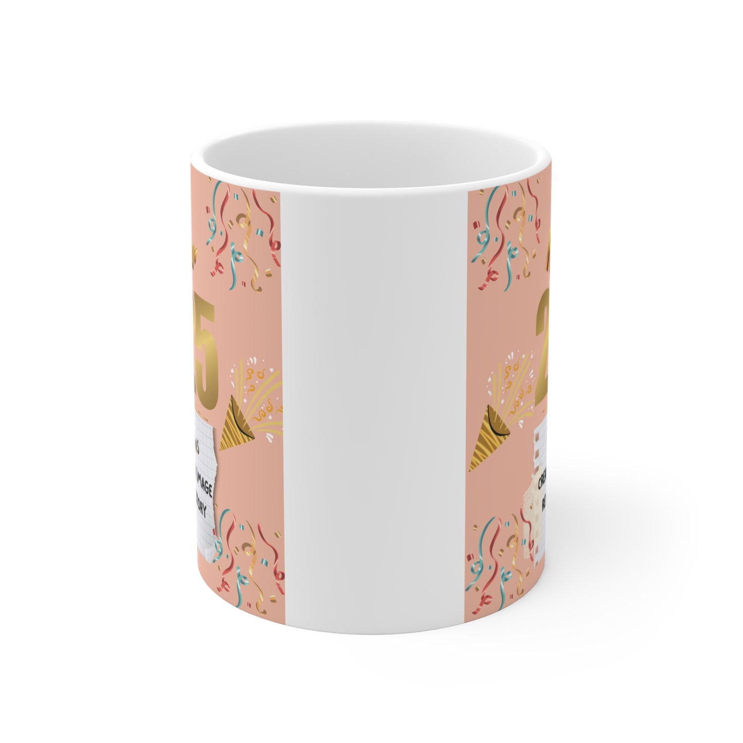 Happy New Year 2025 Mug – Inspirational Resolutions 11oz Coffee Cup