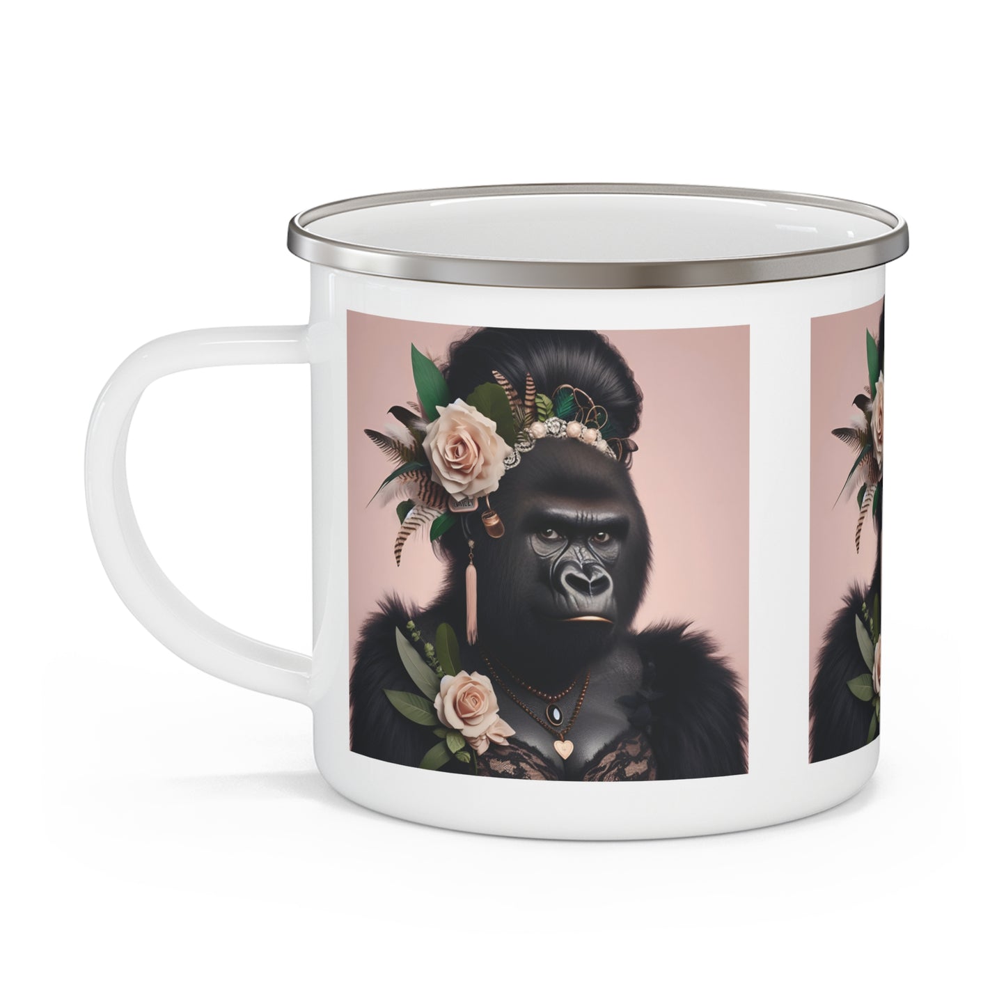 Unique Gift Gorilla Bachelorette Enamel Camping Mug