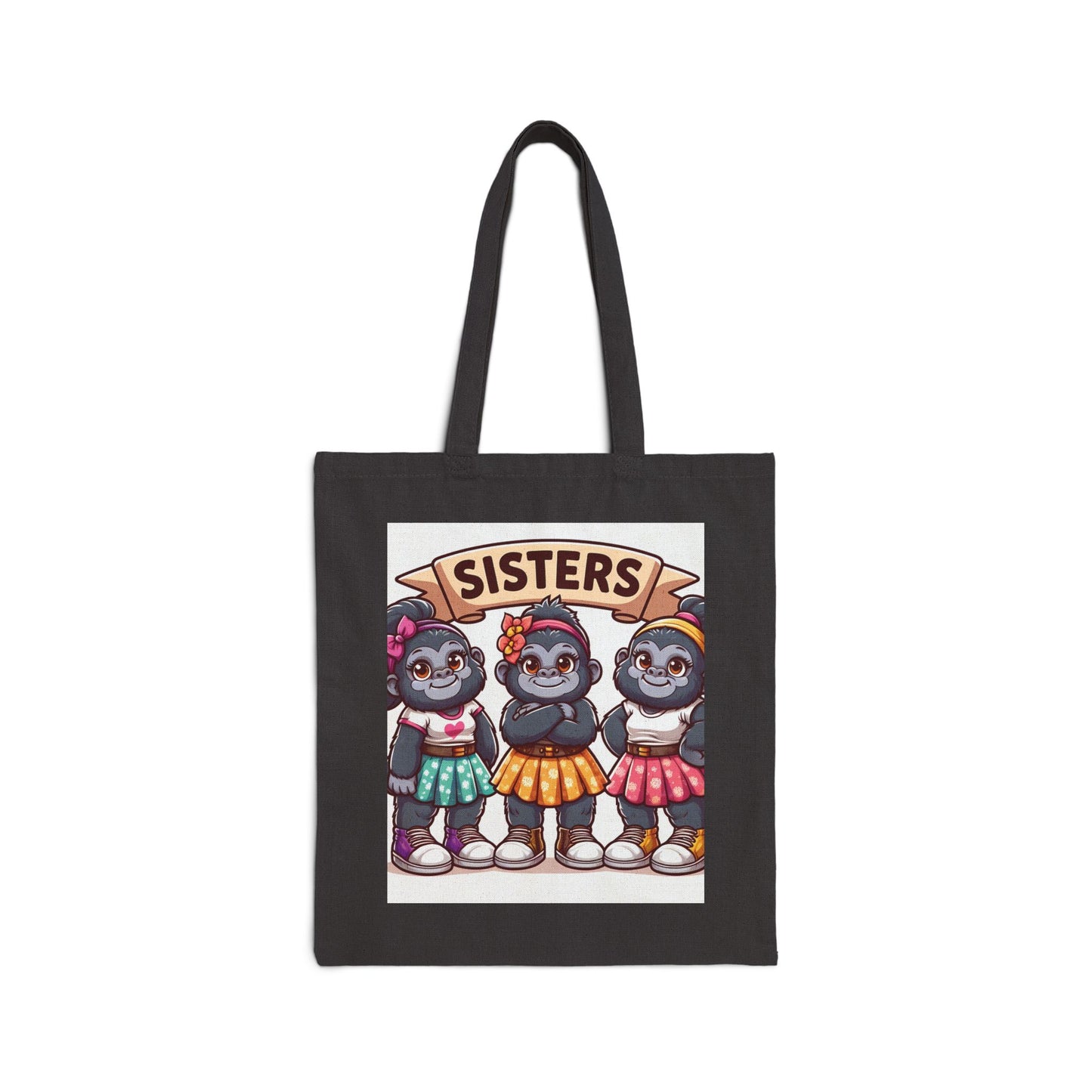 Celebrate the unbreakable bond of sisterhood with our 'SISTERS' Monkey Canvas Tote Bag! A stylish and practical bag for daily use. Perfect gift for sisters and loved ones for any occasion. Carry your essentials with love and charm! BUY NOW! (SK Superb)