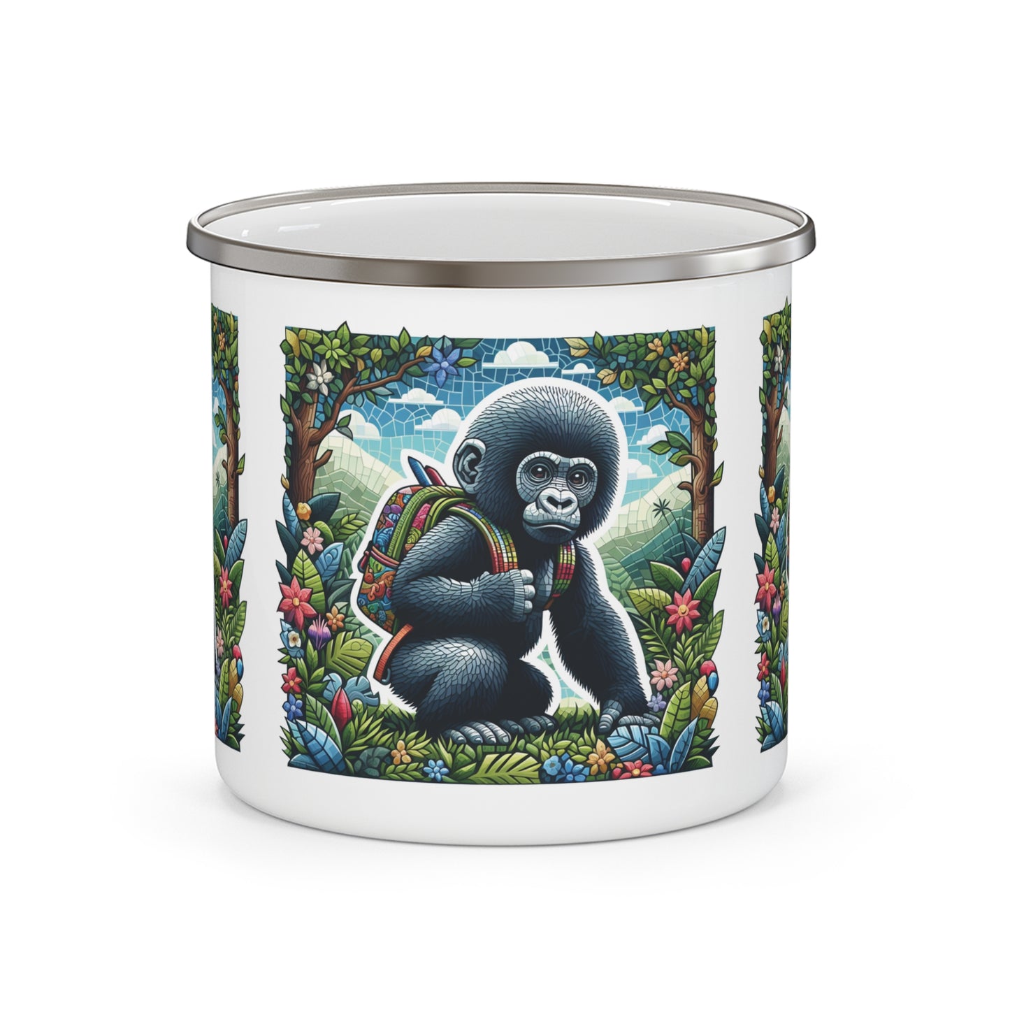 12oz Enamel Camping Mug