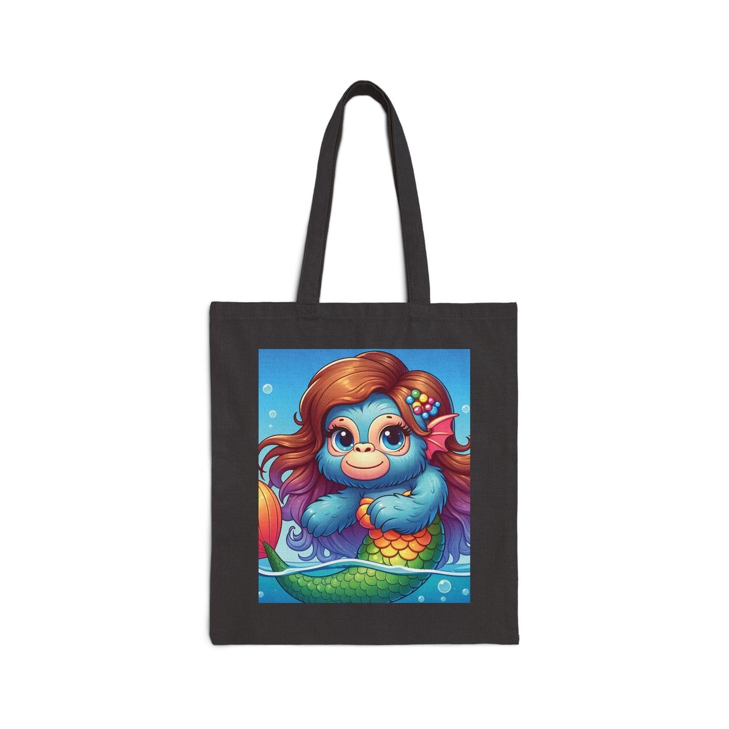 Dive into a world of enchantment with our Cute Gorilla Mermaid Canvas Tote Bag! A practical, whimsy tote for daily use and bring a splash of magic to your everyday adventures. Ideal for animal, mermaid lovers, or anyone who enjoys unique and fun accessories. BUY NOW! (SK Superb)