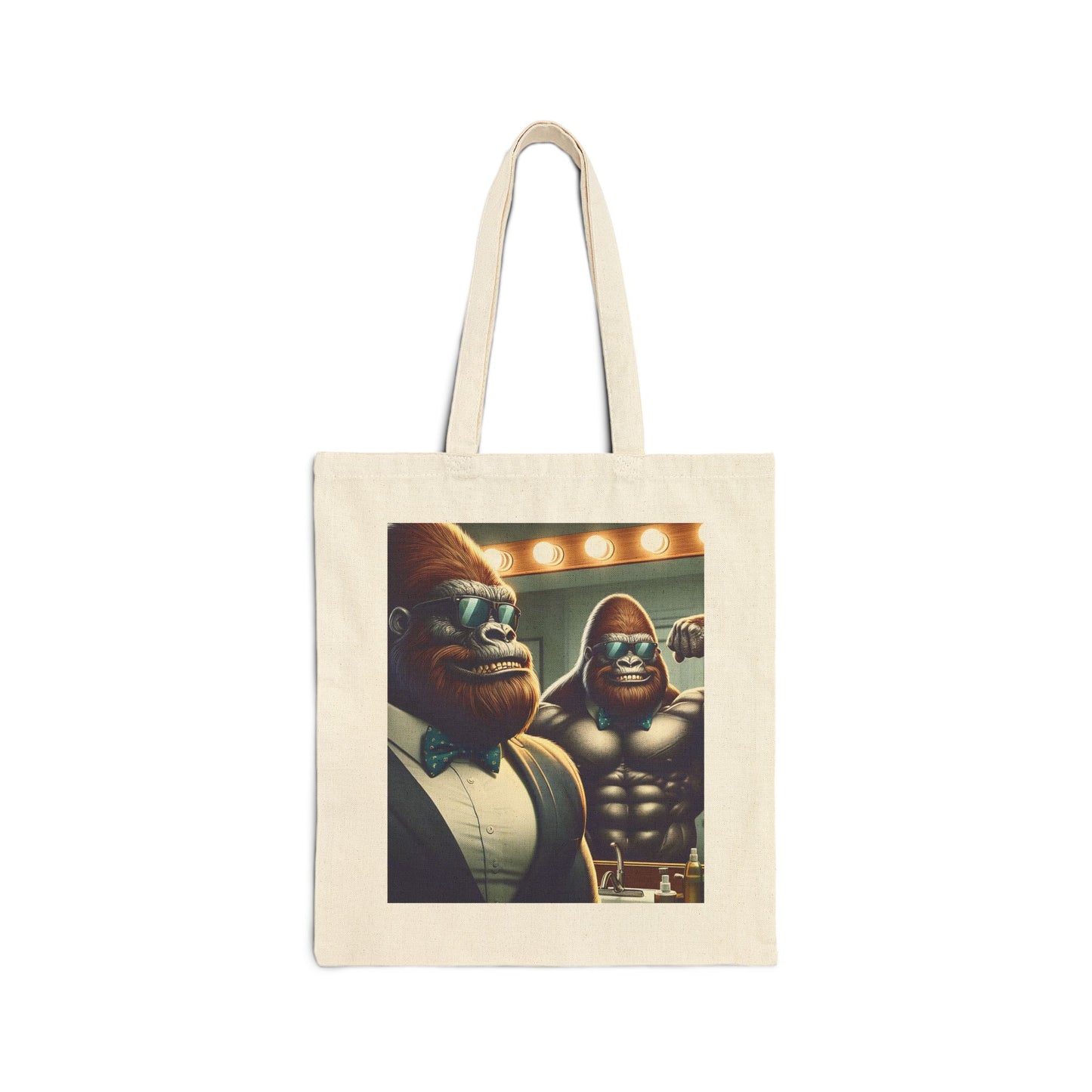 Our unique artwork canvas tote bag featuring a dashing gorilla ready for a night out or a gym session. Perfect for bodybuilder, gym lovers, bachelor parties. BUY NOW! (SK Superb)