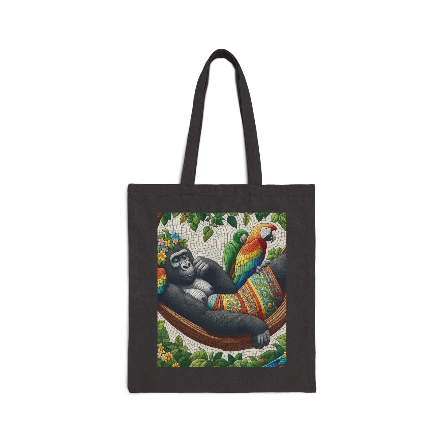 Nature Gorilla Outdoor Lovers Relaxation Canvas Tote Bag - Animal Tote