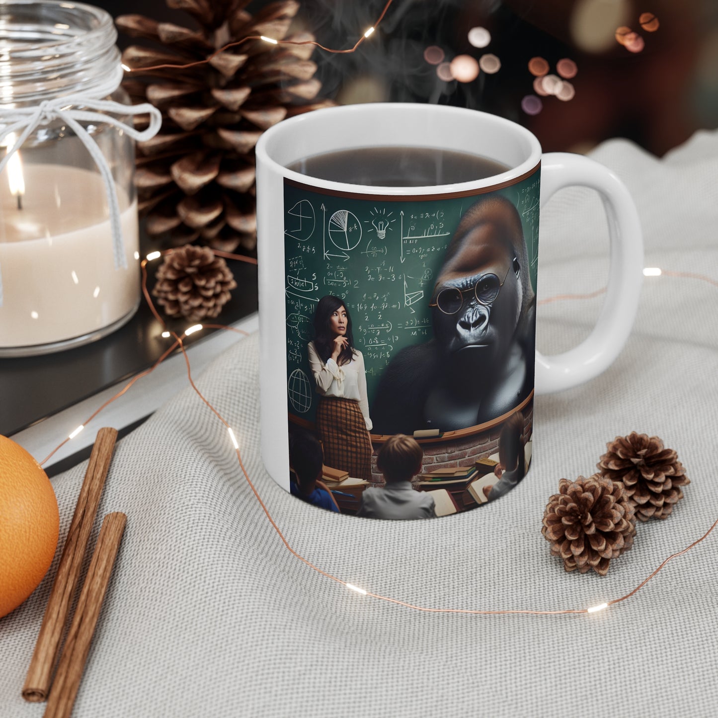 11oz Gorilla Teacher Mug - Gift for Teachers and Students