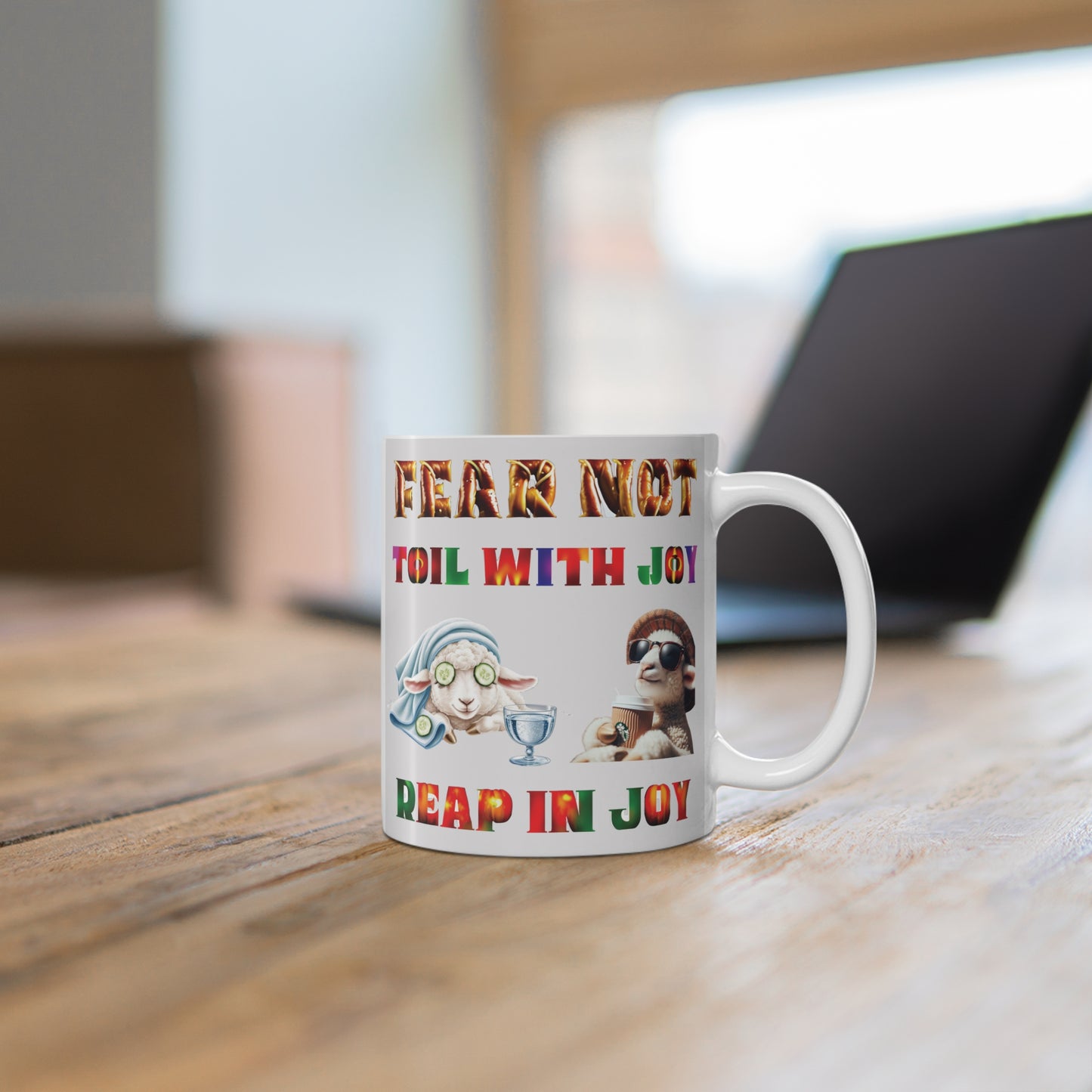Bible Verse Gift Mug for Him/Her Pastors - Joyful Hardwork Mug