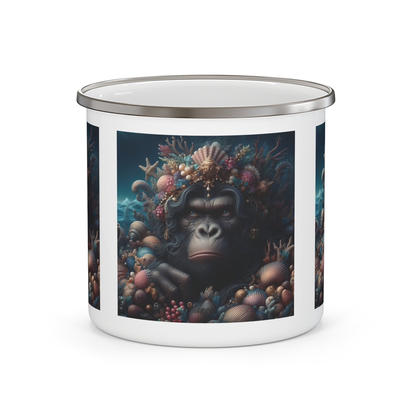 12oz Enamel Camping Mug