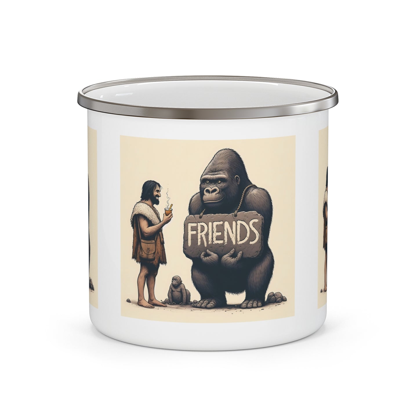 12oz Enamel Camping Mug