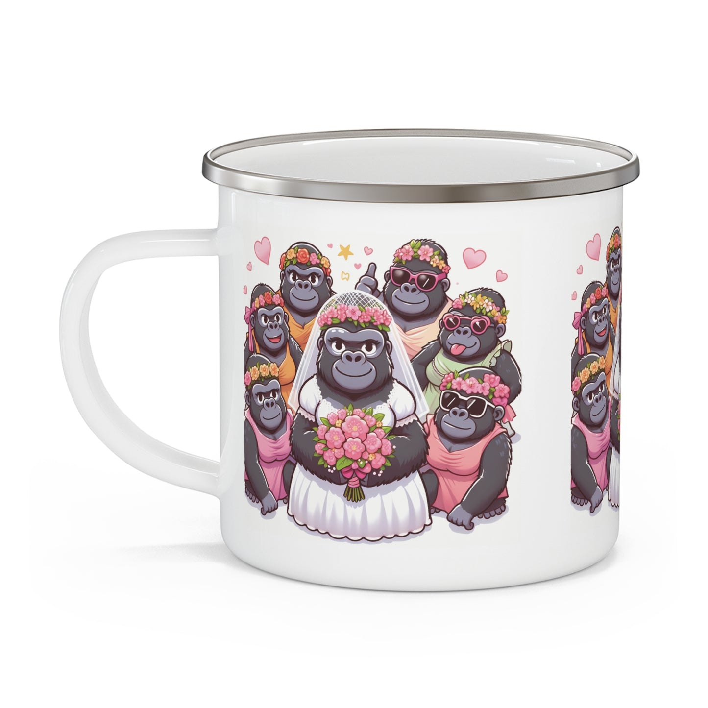 Gorilla Bride & Bridesmaids Bridal Camping Mug