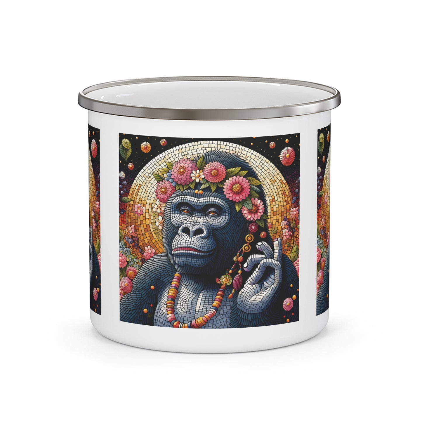 12oz Enamel Camping Mug