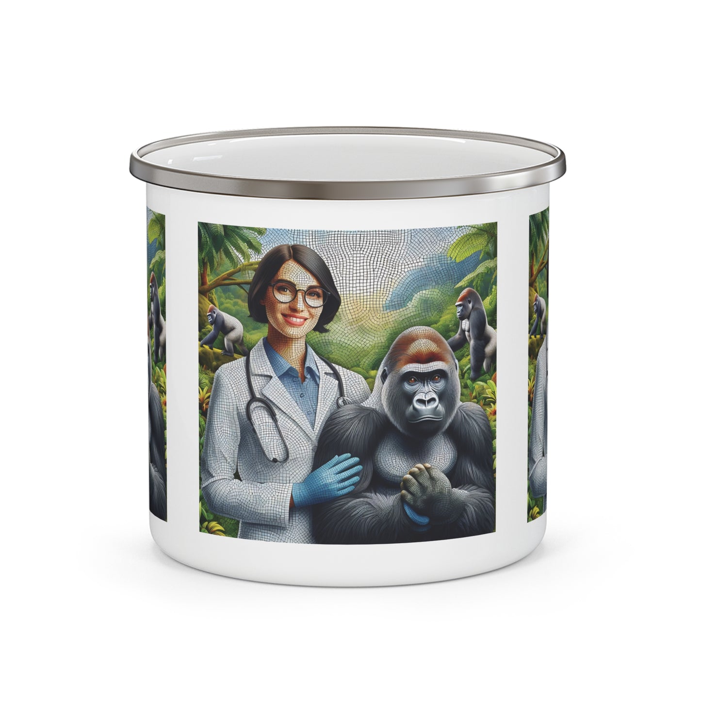 12oz Enamel Camping Mug