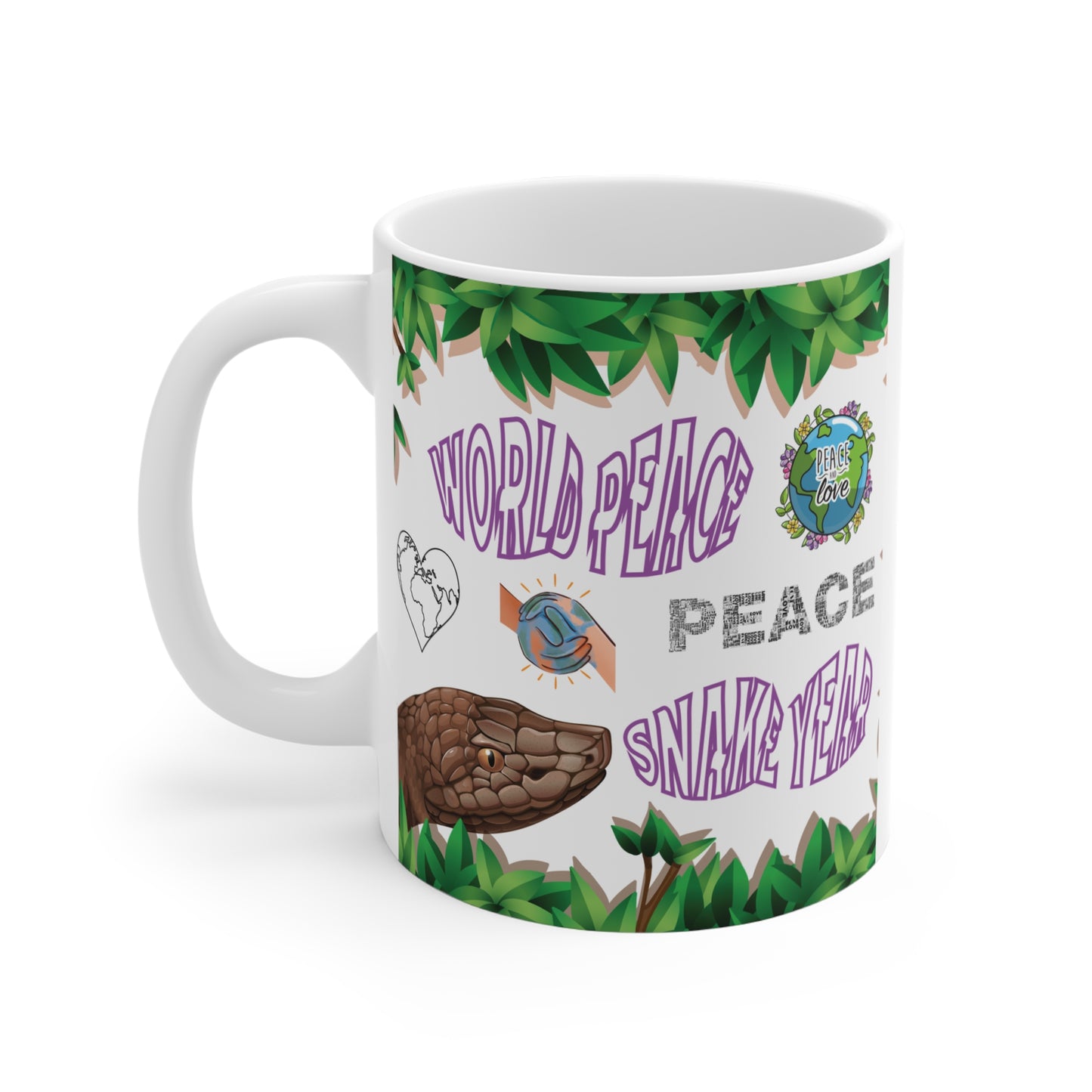 11oz Mug World Peace Snake Year