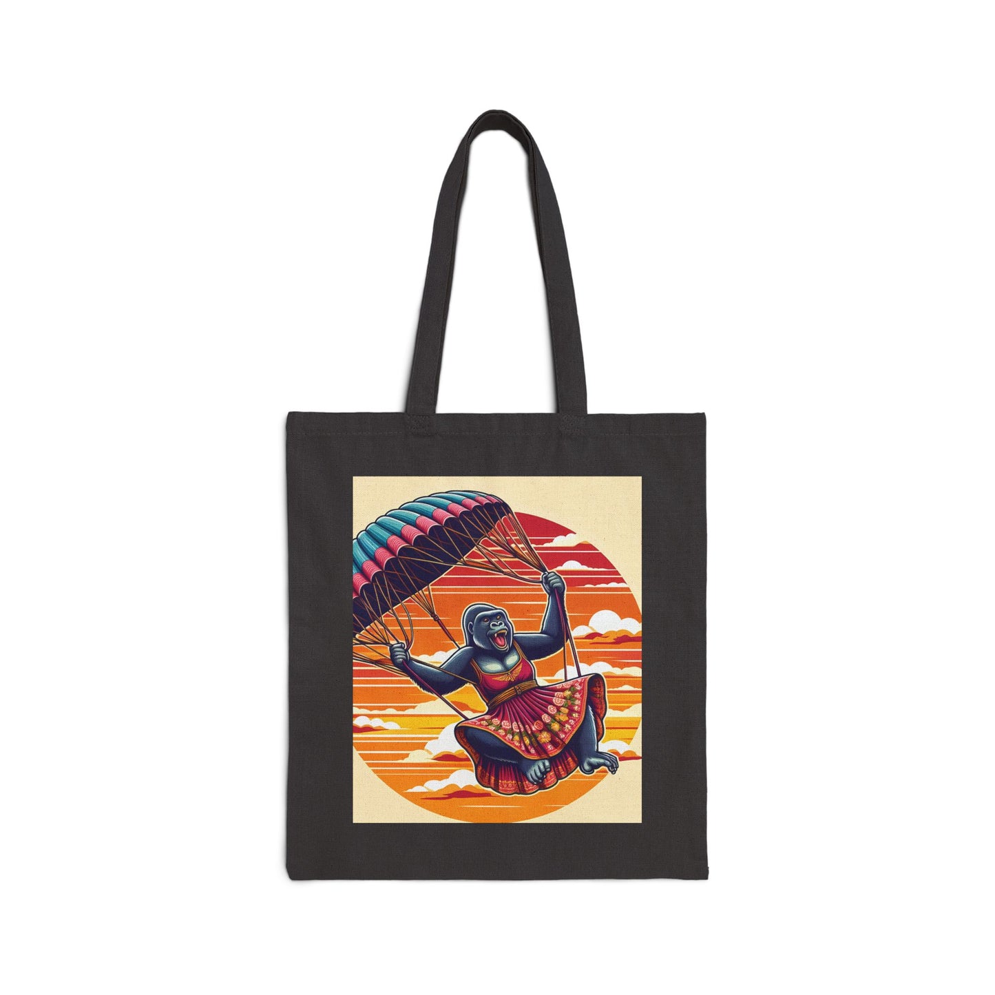 Experience the thrill of adventure with our "Female Gorilla Skydiving Adventure" Tote Bag. A practical and fashionable tote of excitement and style. Perfect for animal lovers, adventure enthusiasts, or anyone looking to add a unique touch to their art collection. BUY NOW! (SK Superb)