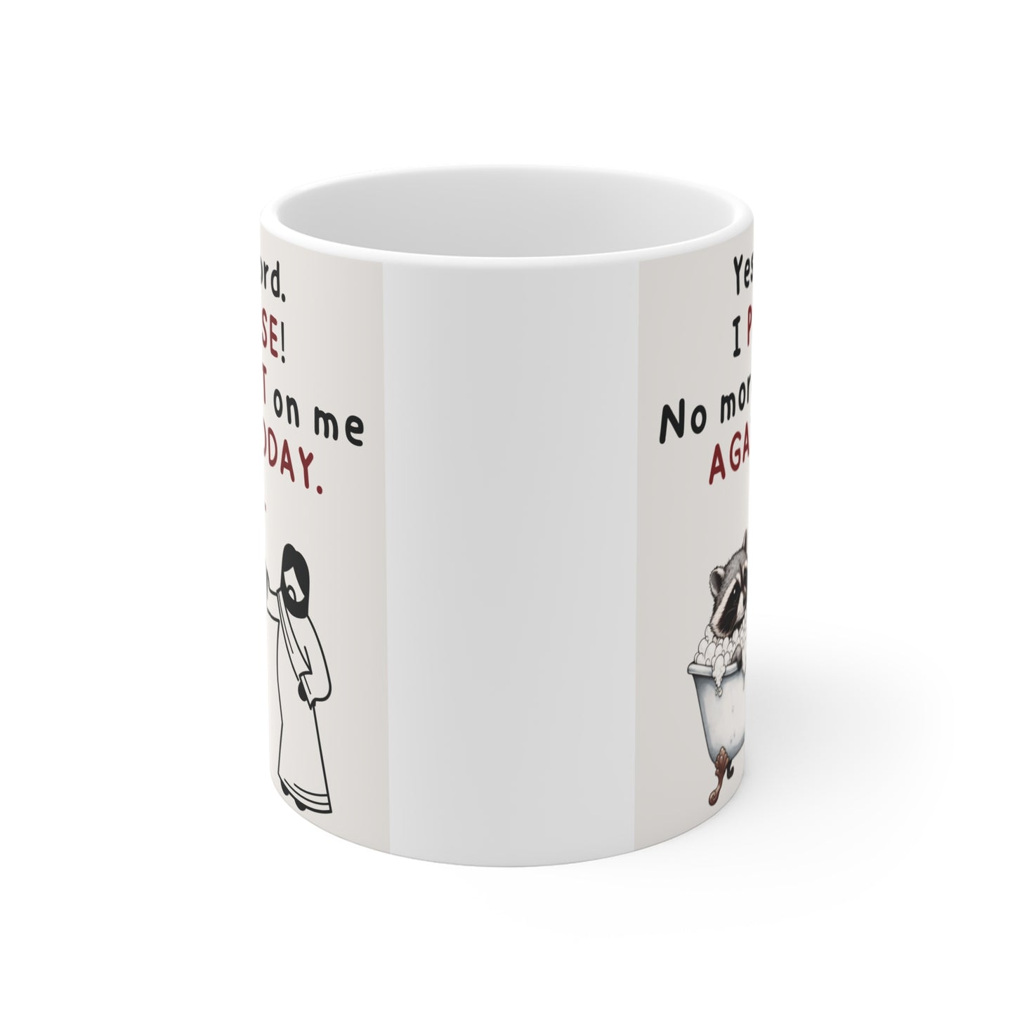 Animal Mug Design Raccoon for Kids, Him, Her