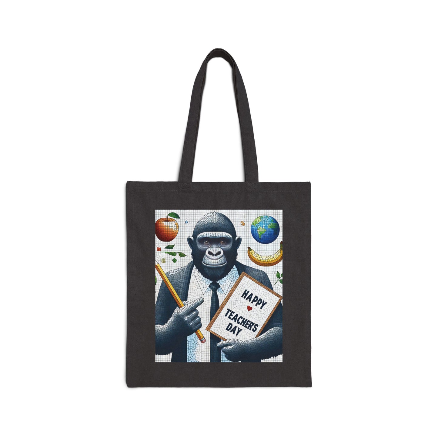 Gorilla Teacher Celebration Cotton Canvas Tote Bag