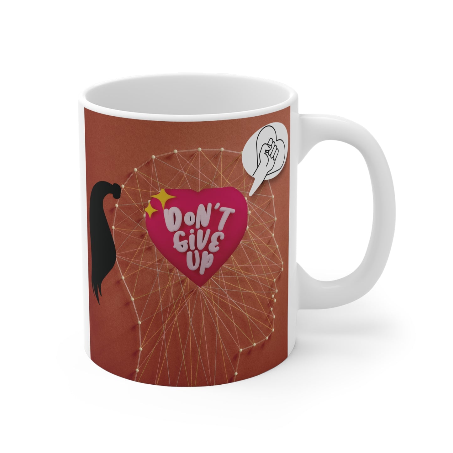 Don't Give Up 11oz Mug – Feminist Gift