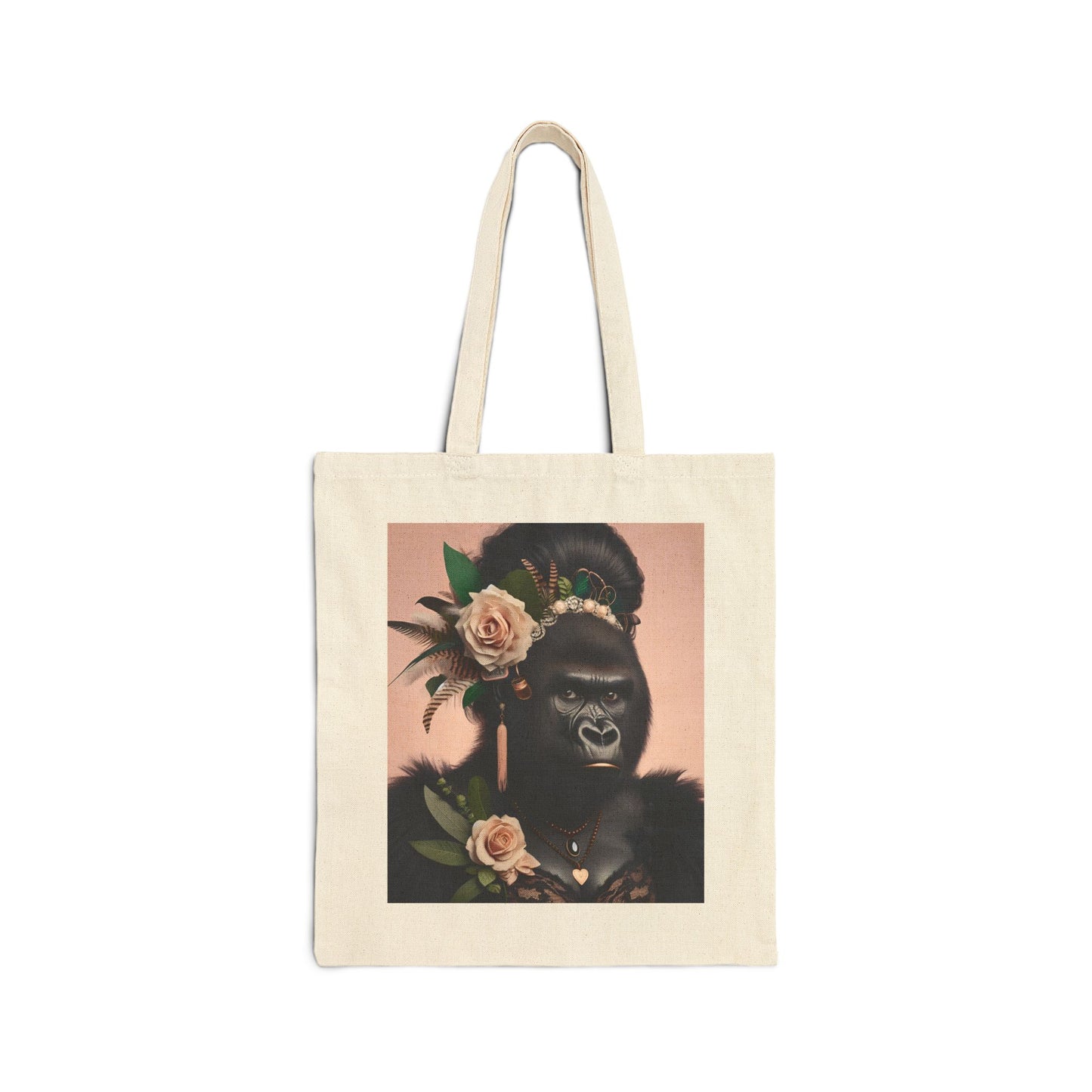 Our "Elegant Bachelorette Gorilla Fashionista" Canvas Tote Bag will carry your essentials in style at bachelorette party. This tote design has a whimsical sophistication ideal for fashion enthusiasts, bachelorettes, and animal lovers alike. A fashionable and practical bag for daily use. BUY NOW! (SK Superb)