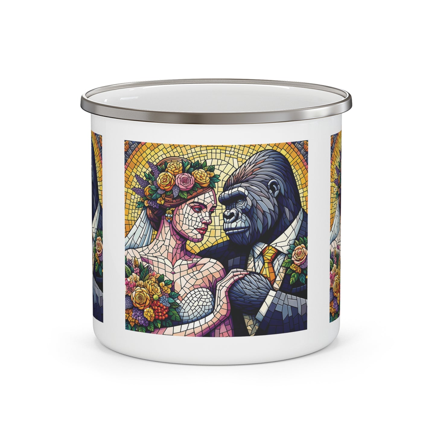 12oz Enamel Camping Mug