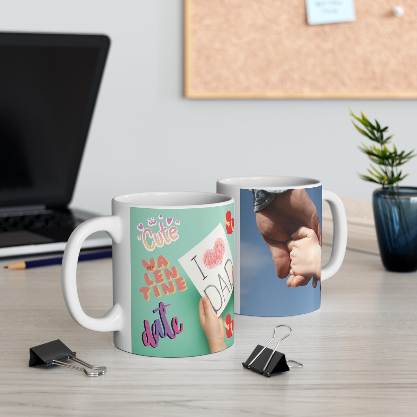 Show Dad he’s loved with this "I Love Dad" 11oz mug, a perfect Valentine's Day or Father's Day gift. An ideal gift from kids to Dad. BUY NOW!