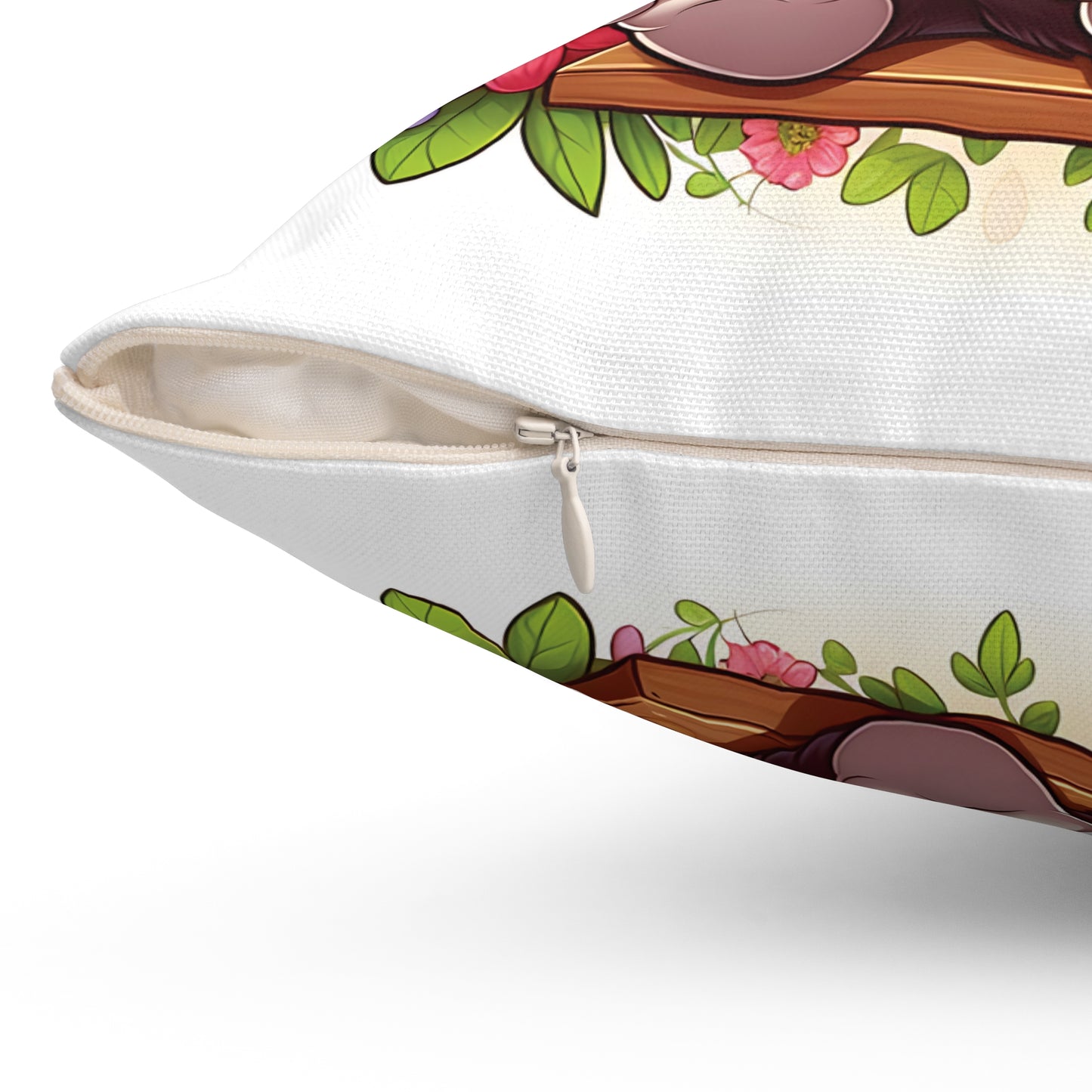 Animal Theme - Happy Gorilla on Swing Pillow for Kids