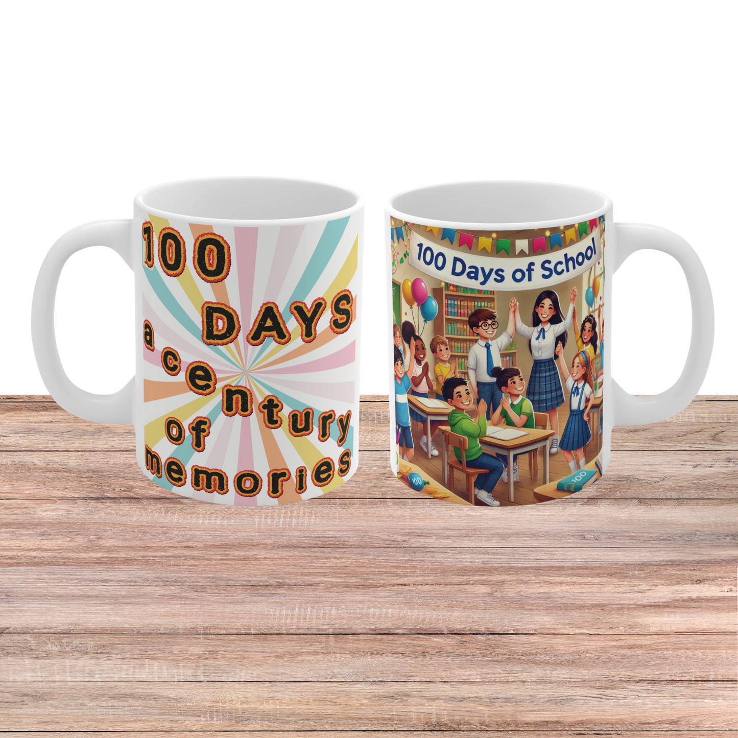100 Days of School Celebration 11oz Mug - Century of Memories