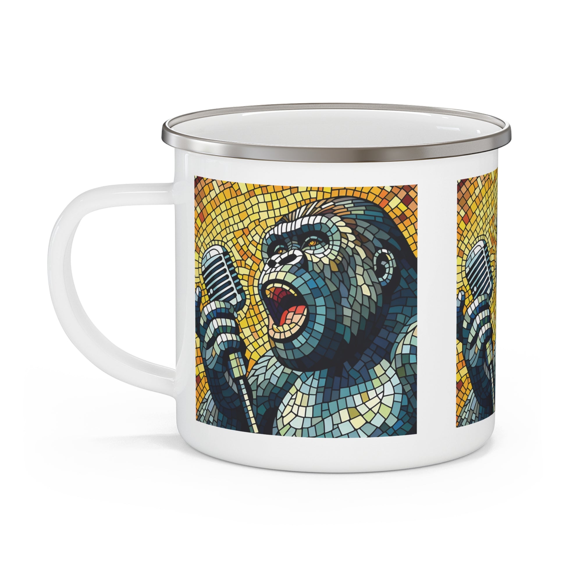 Mosaic Gorilla Outdoor Singer Camping Mug