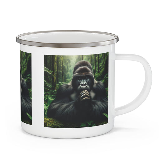 Experience the serenity and strength of nature with our "Gorilla in Prayer" enamel camping mug. Perfect for nature, wildlife lovers, and those who appreciate a touch of spirituality. This camping mug is both practical and inspiring. Ideal for camping, hiking, picnics, and everyday use. BUY NOW! (SK Superb)