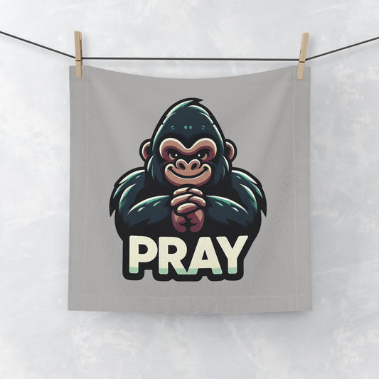 Unique Animal Design "Pray" Gorilla Face Towel - Home & Gym Use