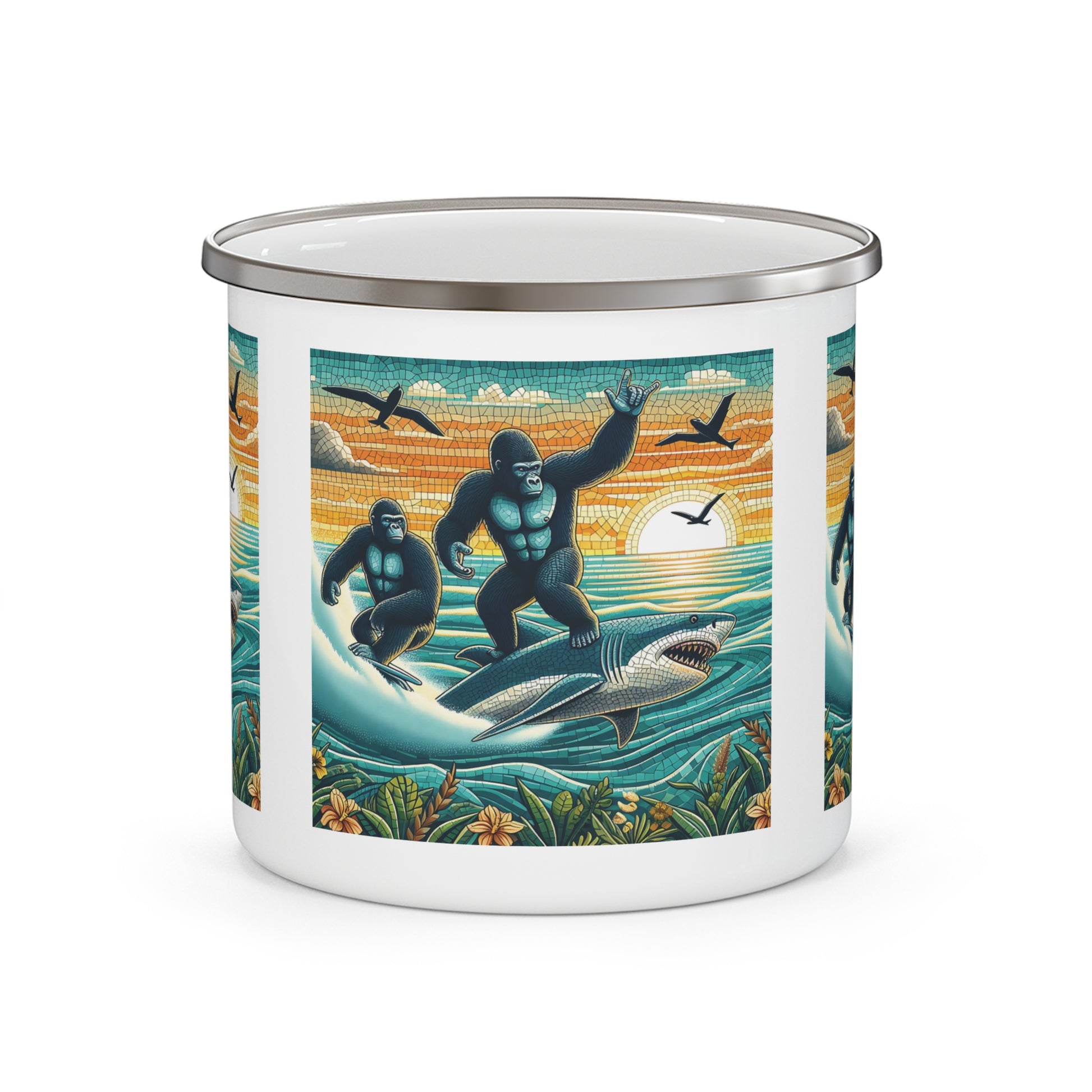 12oz Enamel Camping Mug