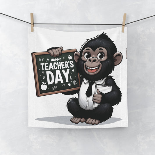 Cute and Fun Teachers Gift Monkey Face Towel – Appreciation Keepsake