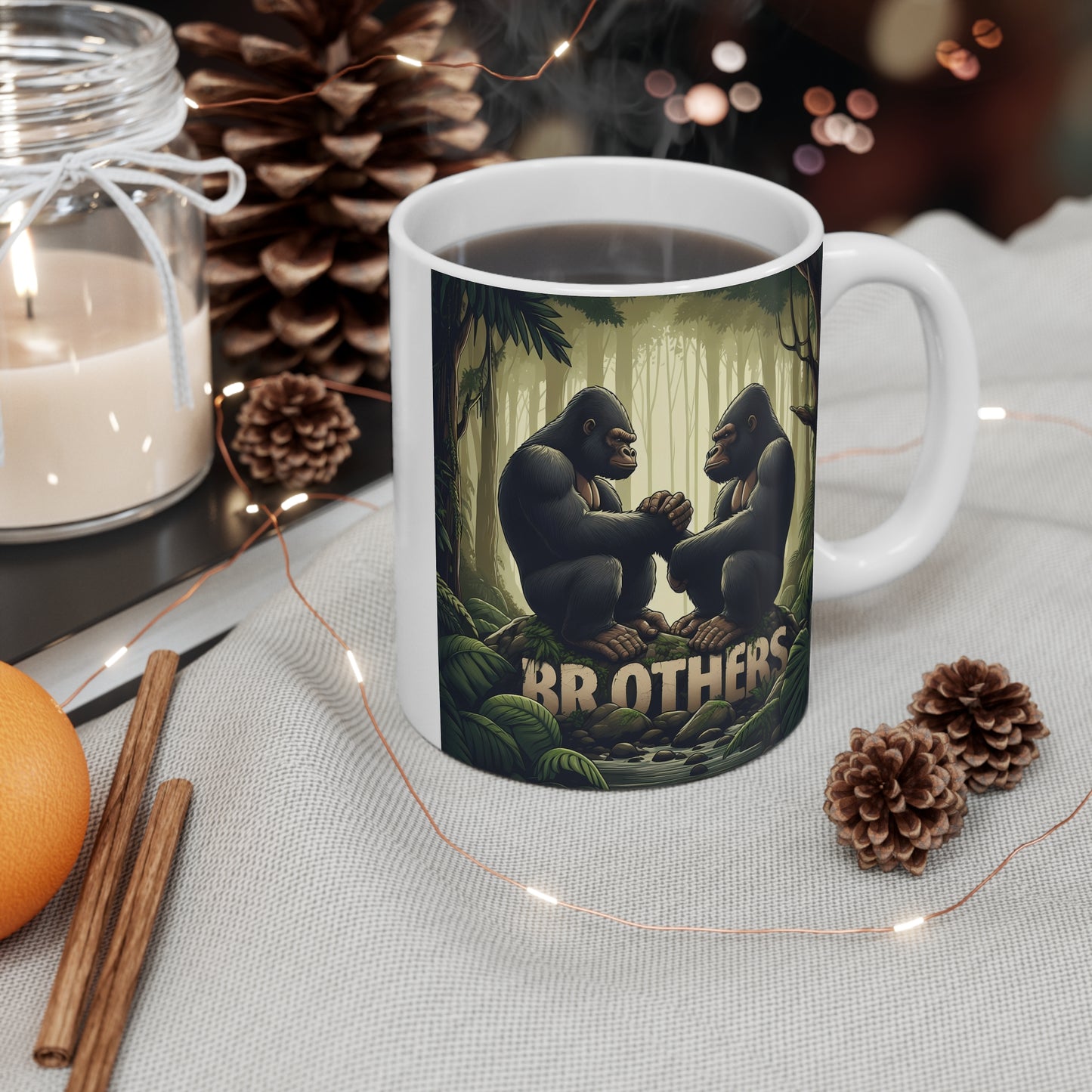 Brothers Gorillas 11oz Mug - Siblings Love