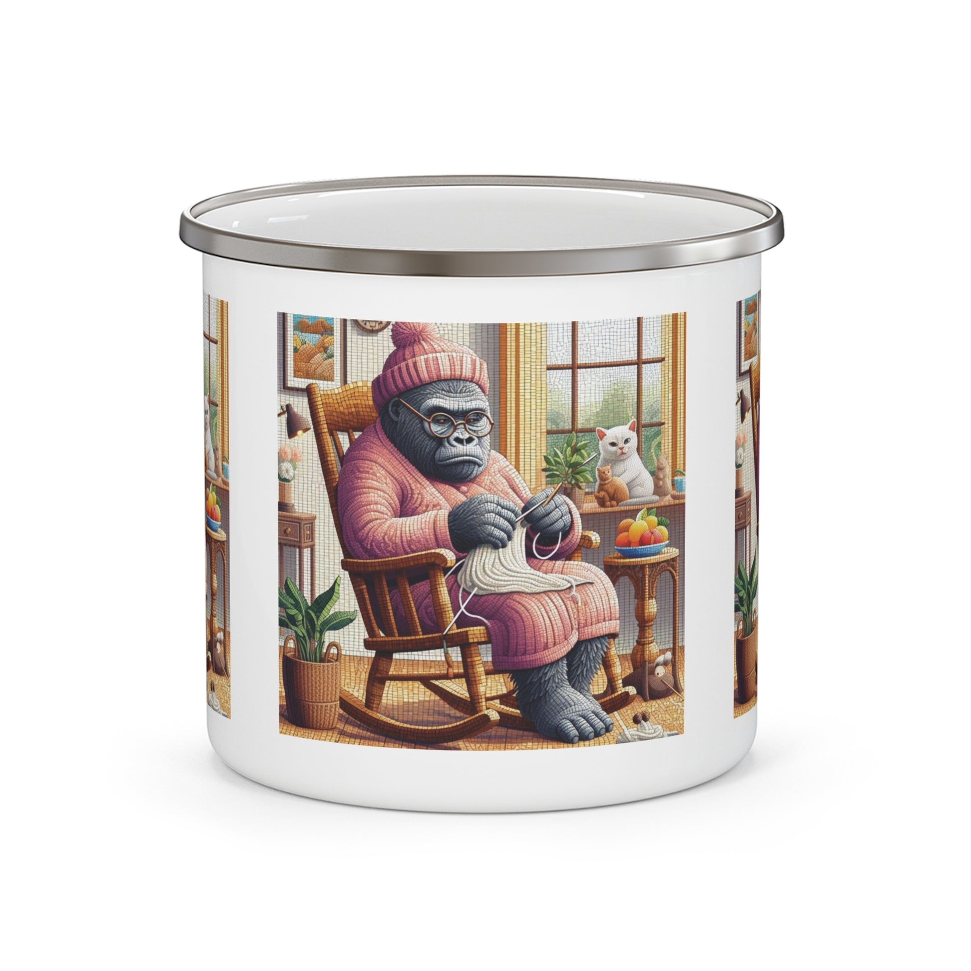 12oz Enamel Camping Mug