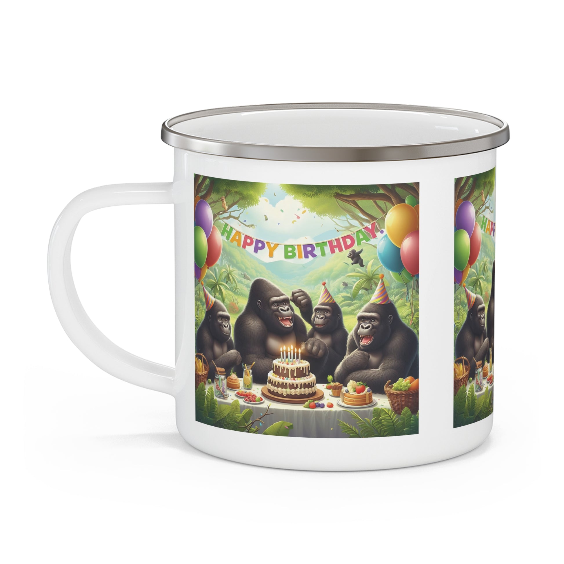 Gorilla Birthday Party Design Camping Mug