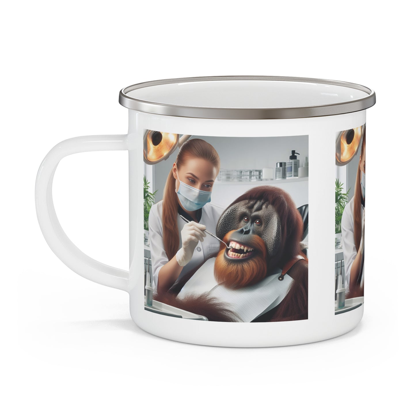 Orangutan Dentist Delight Camping Mug