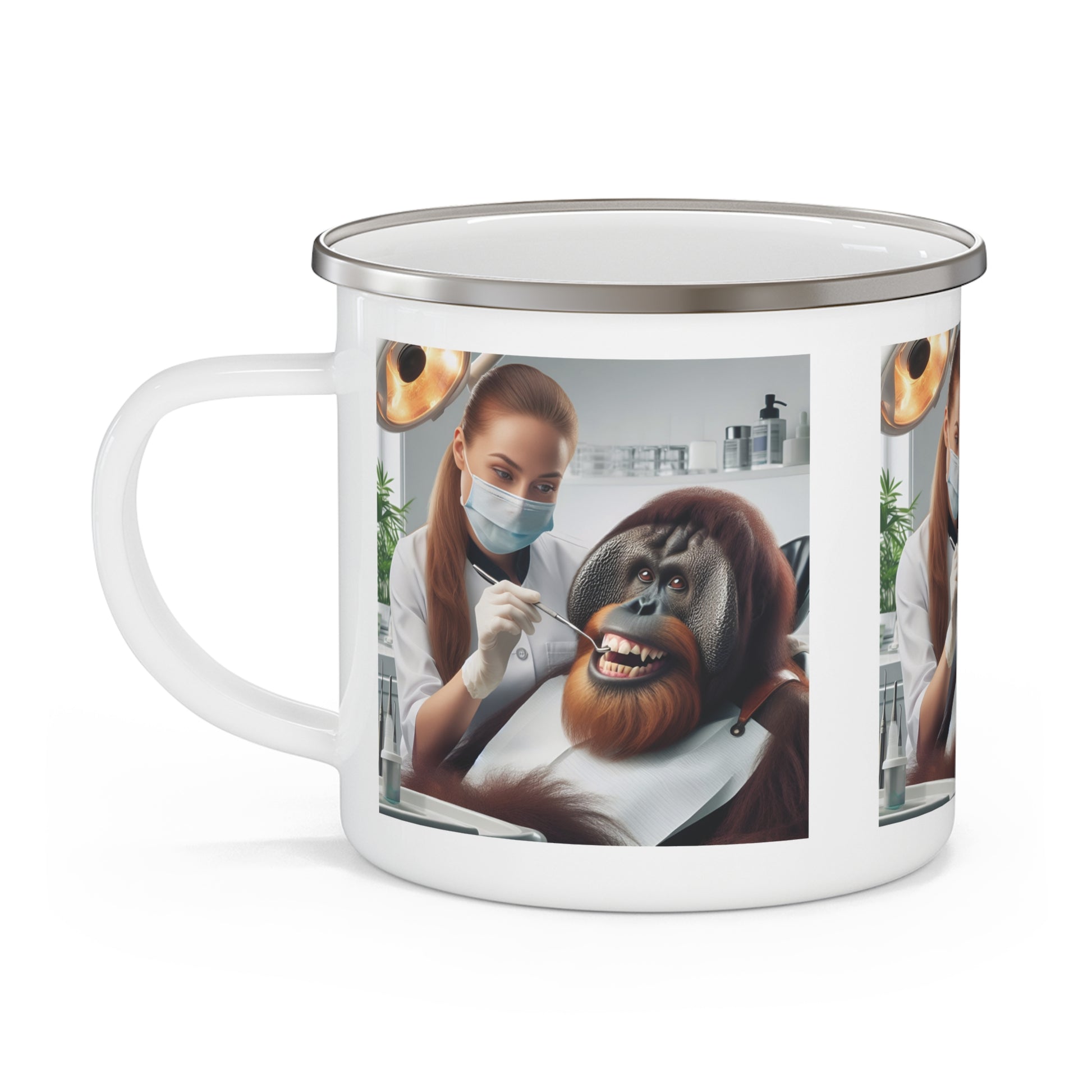 Orangutan Dentist Delight Camping Mug