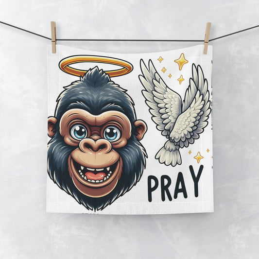 Infuse your daily routine with inspiration with our Gorilla Angel Pray Face/Hand Towel. The design captures the essence of staunch human prayers. A thoughtful gift for friends, family, or yourself, ideal for those who love animal-themed decor. BUY NOW! (SK Superb)