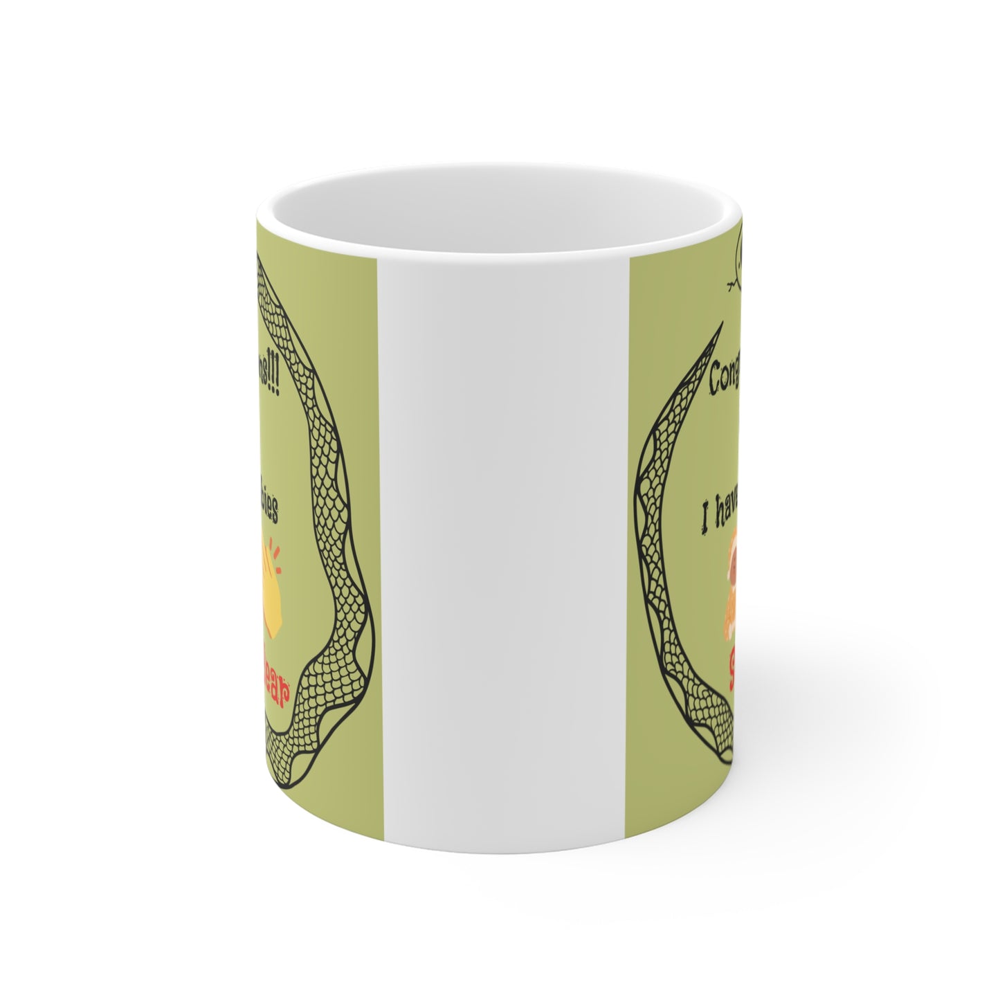 Snake Year Twin Babies 11oz Mug