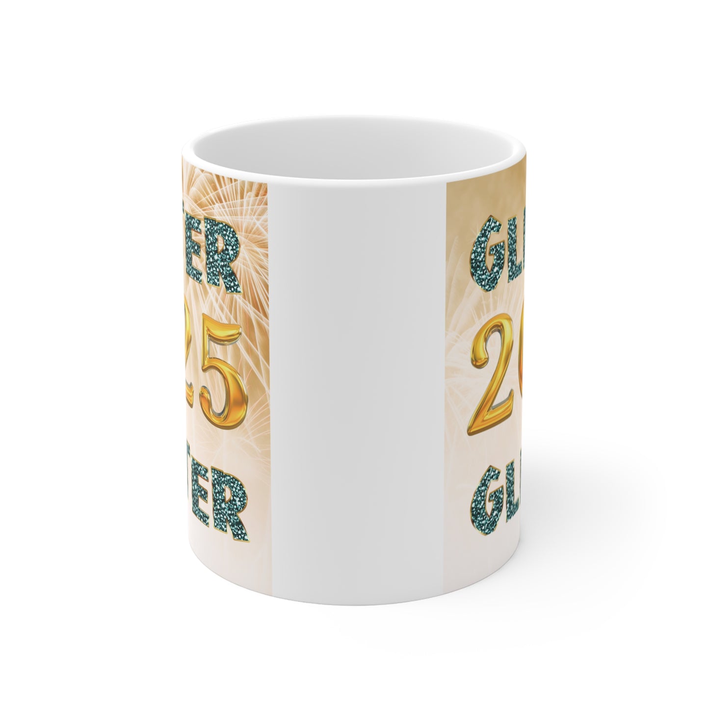 Glitter 2025 Celebration 11oz Mug